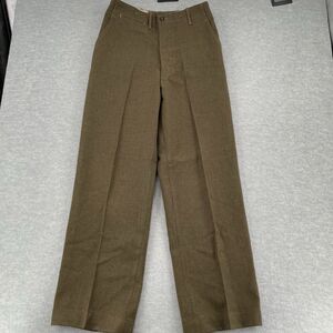 Vintage 70s US Military Wool Pants Measures Size 30x29 Field Trousers Men